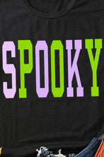 Black Spooky Text Womens T Shirt