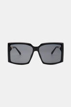 Black Square Sunglasses with Blue Gradient UV400 Lenses