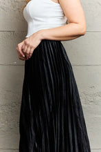 Black Tulle Chiffon Pleated Midi Skirt for Women Woman Skirts