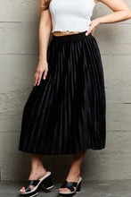 Black Tulle Chiffon Pleated Midi Skirt for Women Woman Skirts