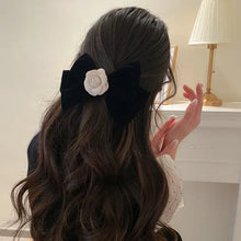 Rose Trim Bow Hair Clip Hair Jewelry