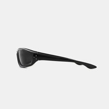Black Wraparound UV400 Sunglasses with Polycarbonate Frame