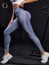 Gray Athletic Leggings Basic Style Highly Stretchy for Women