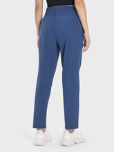 Blue Athletic Leggings with Pockets for Women