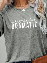 Blue Heathered Slogan T Shirt for Women with Regular Sleeve Length Woman T Shirts