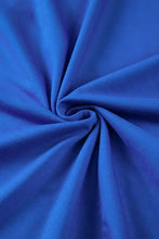 Blue Oversized Short Sleeve T Shirt with Pocket for Women Woman T Shirts