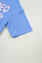 Blue Rodeo Graphic T-Shirt for Women in Cotton Blend Woman T Shirts