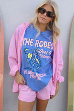 Blue Rodeo Graphic T-Shirt for Women in Cotton Blend