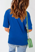 Blue Stars and Stripes T Shirt for Women Woman T Shirts