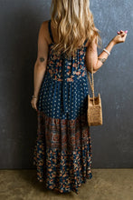 Bohemian Floral Print Maxi Dress in Viscose