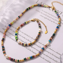 Bohemian Natural Stone Pearl Beaded Jewelry Set Fashion Jewelry