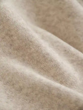 Weicher, melierter Strick aus Cremefarben für den Bow-Knot Front V-Neck Strickcardigan, maschinenwaschbar bei Kaltwäsche
