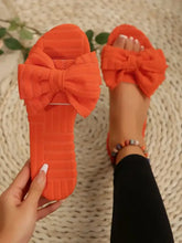 Bow Knot Open Toe Slippers Woman Slippers