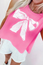 Bow Print Boxy Fit Tank Top Tanks & Camis