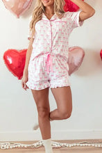 Bow Shirt and Shorts Lounge Set Woman Loungewear Sets