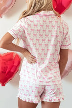 Bow Shirt and Shorts Lounge Set Woman Loungewear Sets