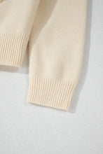 Bowknot Front V Neck Long Sleeve Sweater Woman Outerwear