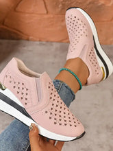 Breathable Cutout Wedge Sneakers Woman Sneakers