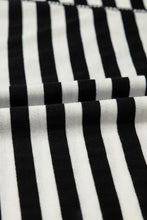 Brown and White Striped Poncho Top for Women Woman T Shirts