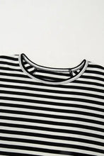 Brown and White Striped Poncho Top for Women Woman T Shirts