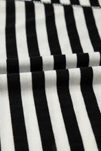 Brown and White Striped Poncho Top for Women Woman T Shirts