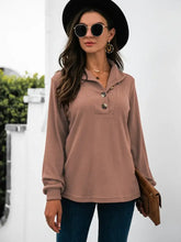 Brown Button-Up Long Sleeve Shirt for Women Woman T Shirts