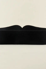 Black mesh headband with elastic band and alloy buckle elastic belt