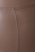 Brown High Waist Skinny Pants Faux Leather Leggings for Women Woman Leggings