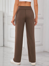 Brown High Waisted Wide Leg Lounge Pants