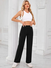 Brown High Waisted Wide Leg Lounge Pants Woman Leggings