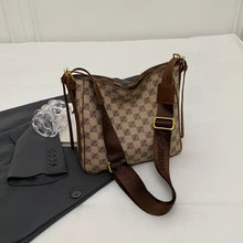 Brown Patterned Medium PU Leather Shoulder Bag Shoulder Bags