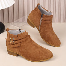 Brown Suede Ankle Boots for Women
