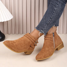 Brown Suede Ankle Boots for Women
