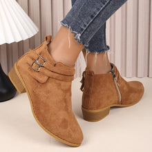 Brown Suede Ankle Boots for Women
