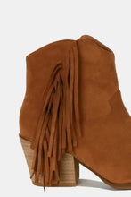 Brown Suede Fringe Point Toe Ankle Boots for Women Woman Boots