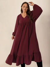 Burgundy Long Sleeve Ruched Maxi Dress Maxi Dresses