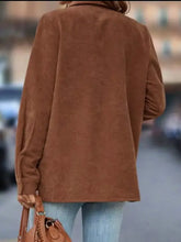 Button Down Long Sleeve Shacket Woman Outerwear