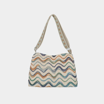 Adjustable Strap Medium Shoulder Bag White One Size Shoulder Bags