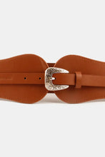 Wide Elastic Belt with Alloy Buckle Belts