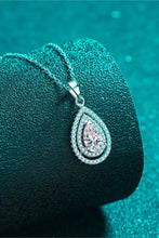1 Carat Moissanite Teardrop Pendant Necklace Necklaces