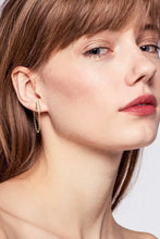 Moissanite 925 Sterling Silver Connected Earrings Earrings