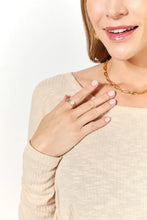 Adored Pearl Stainless Steel Open Ring Rings