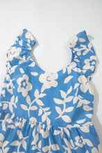 Floral Flutter Shoulder Tiered Flowy Midi Dress Casual Dresses