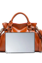 PU Leather Handbag with Tassels Handbags