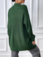 Open Front Long Sleeve Cardigan Woman Outerwear