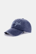 Zenana Washed Embroidered City Baseball Cap Hats