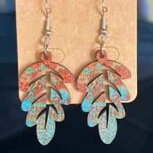 Wooden Dangle Earrings Style E One Size