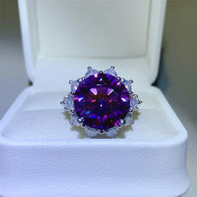 10 Carat Moissanite 925 Sterling Silver Flower Shape Ring Rings