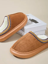 Faux Fur Suede Platform Slippers Woman Slippers