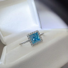 2 Carat Moissanite 925 Sterling Silver Square Shape Ring Rings